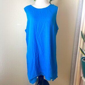 Fever bright blue layered dress size XL